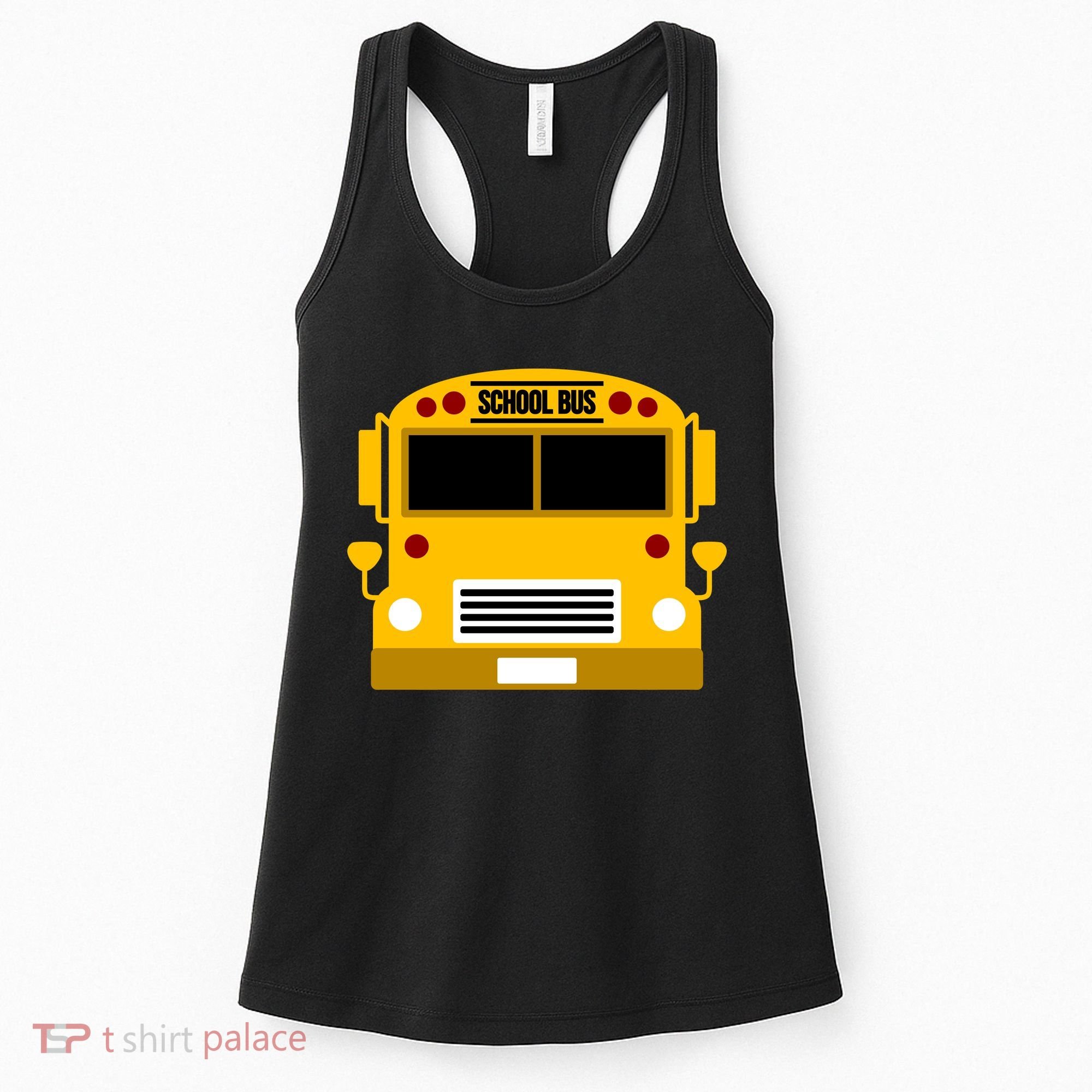 School Bus Costume Simple Halloween Costume Women's Tank Top
