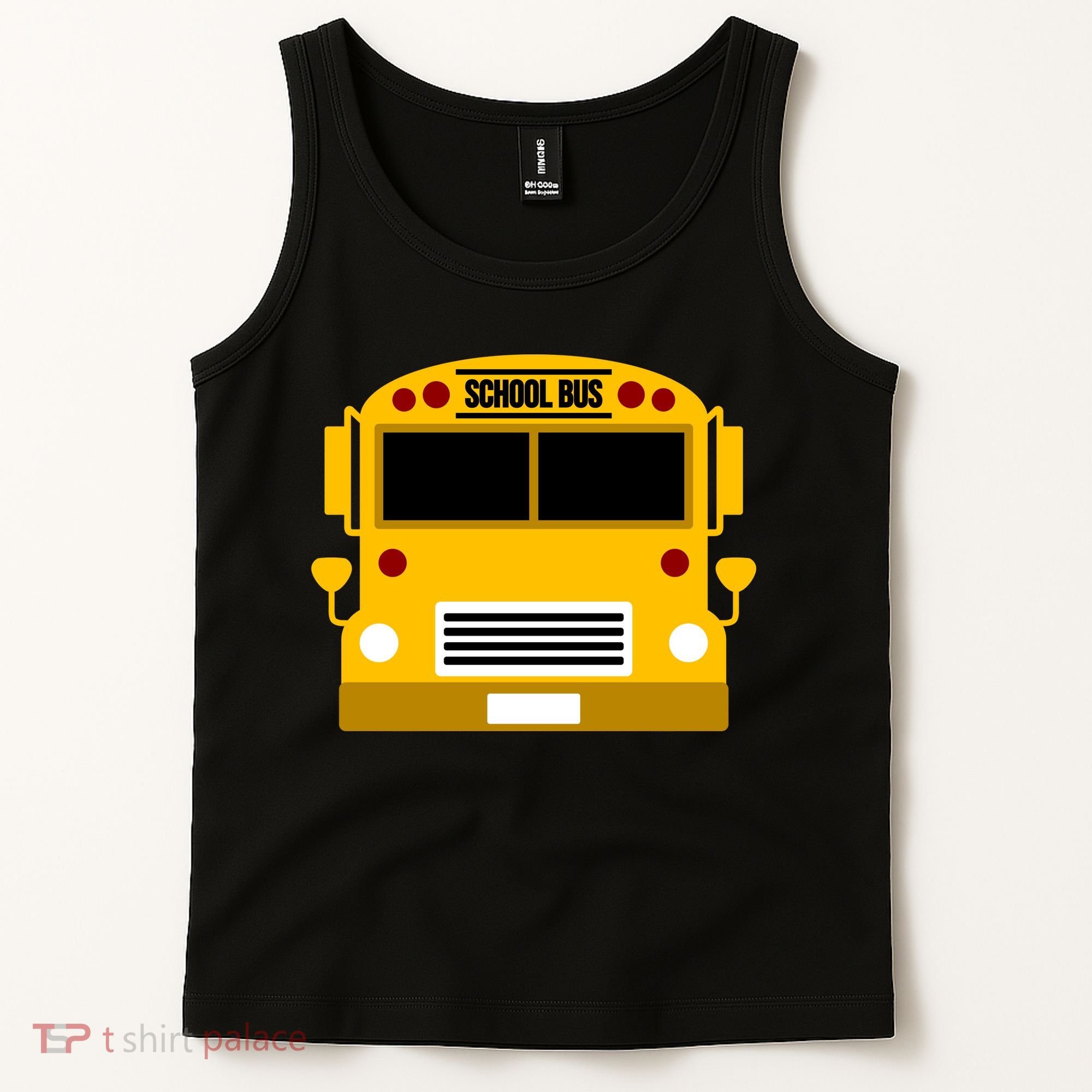 School Bus Costume Simple Halloween Costume Tank Top