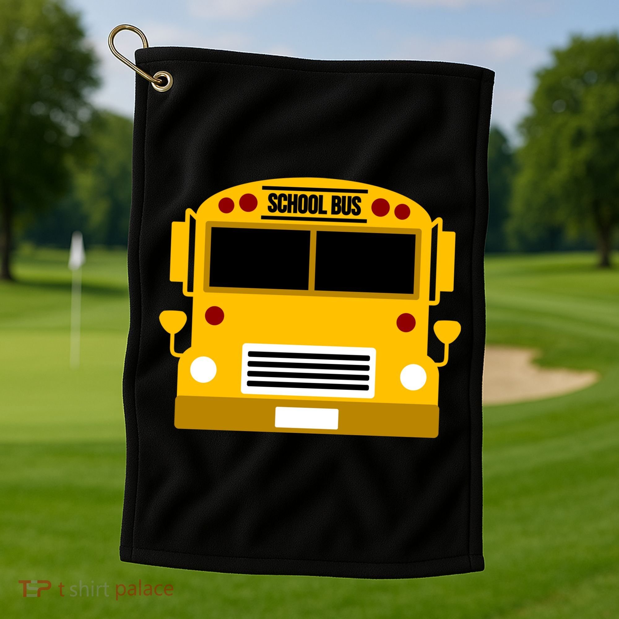 School Bus Costume Simple Halloween Costume Golf Towel