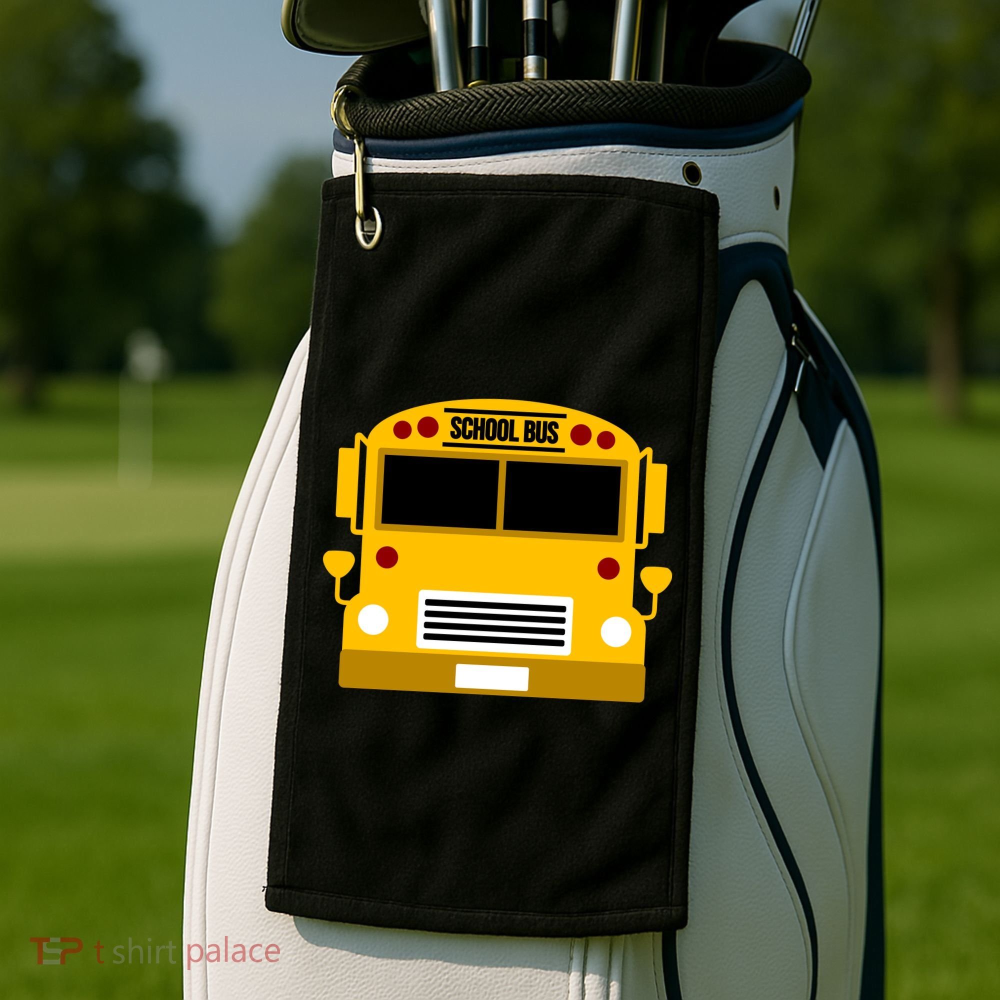 School Bus Costume Simple Halloween Costume Golf Towel