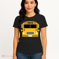 School Bus Costume Simple Halloween Costume Women's T-Shirt thumb 4