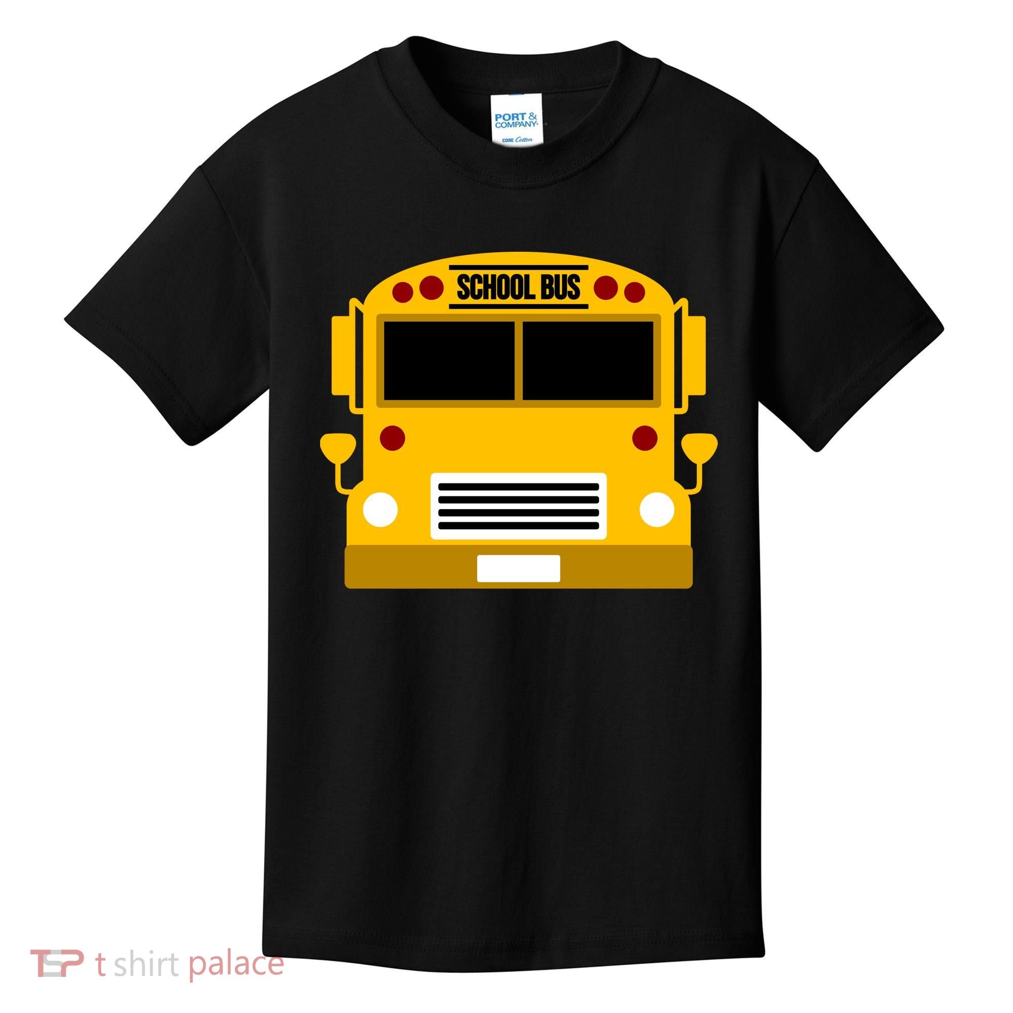 School Bus Costume Simple Halloween Costume Kids T-Shirt
