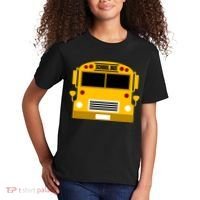 School Bus Costume Simple Halloween Costume Kids T-Shirt thumb 2