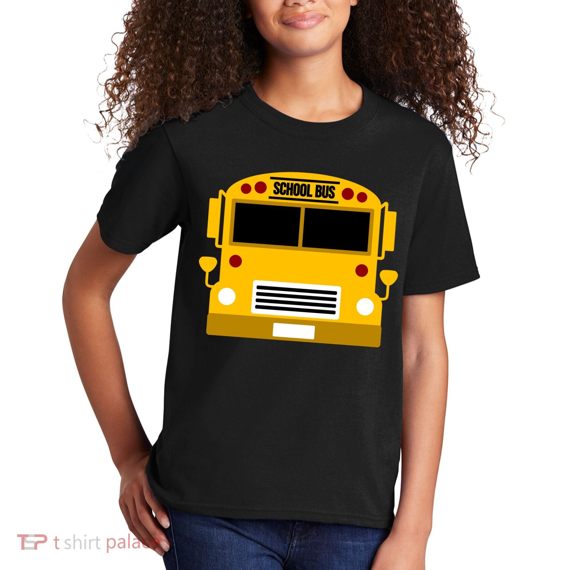 School Bus Costume Simple Halloween Costume Kids T-Shirt