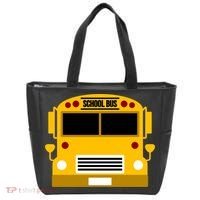 School Bus Costume Simple Halloween Costume Tote Bag thumb 0