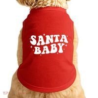 Santa Baby Cute Christmas Xmas Funny Doggie Tank thumb 0