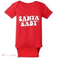 Santa Baby Cute Christmas Xmas Funny Baby Bodysuit thumb 0