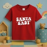 Santa Baby Cute Christmas Xmas Funny Toddler T-Shirt thumb 3