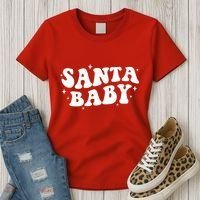 Santa Baby Cute Christmas Xmas Funny Women's T-Shirt thumb 3