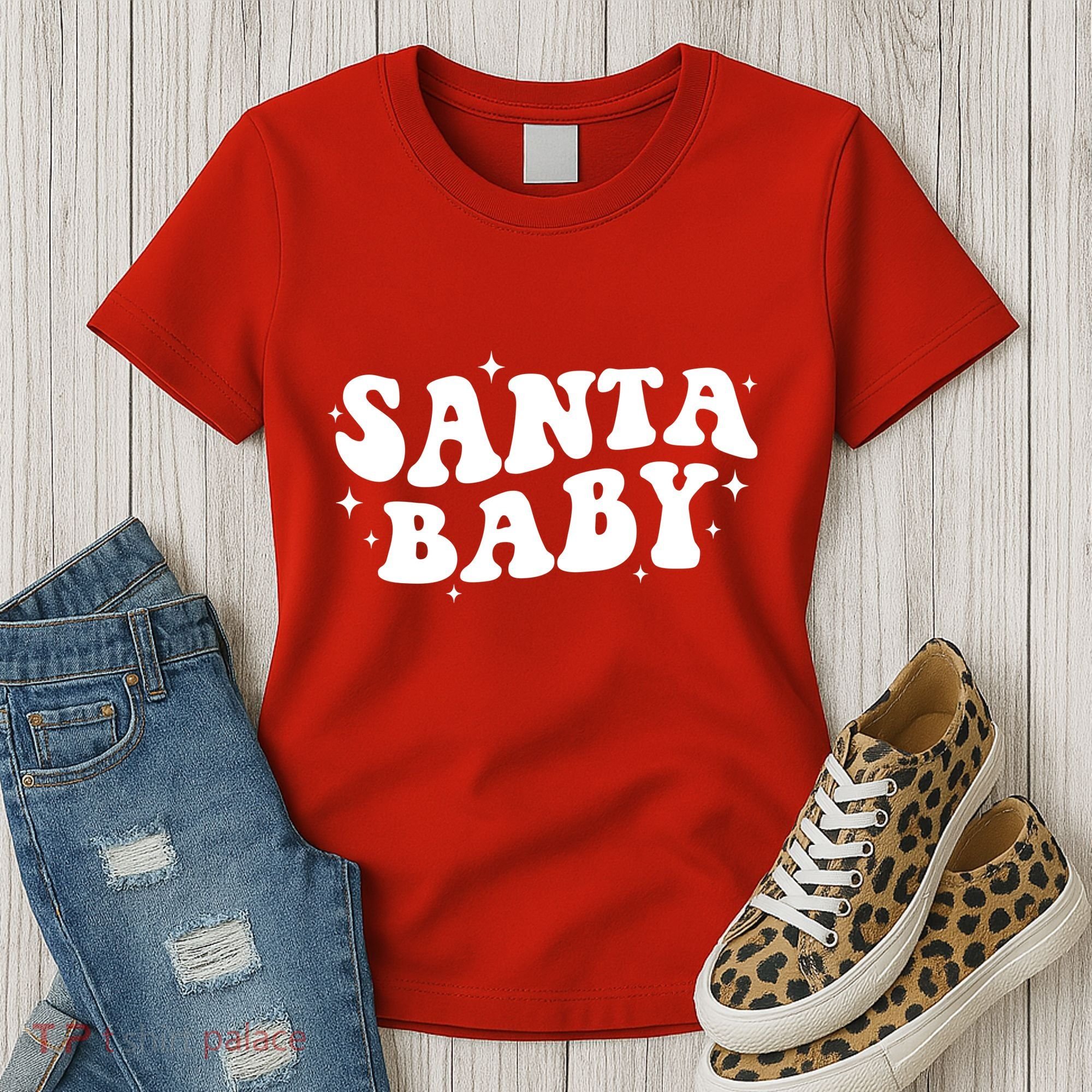 Santa Baby Cute Christmas Xmas Funny Women's T-Shirt
