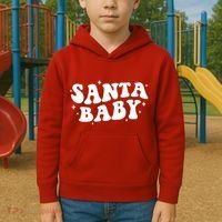 Santa Baby Cute Christmas Xmas Funny Kids Hoodie thumb 2