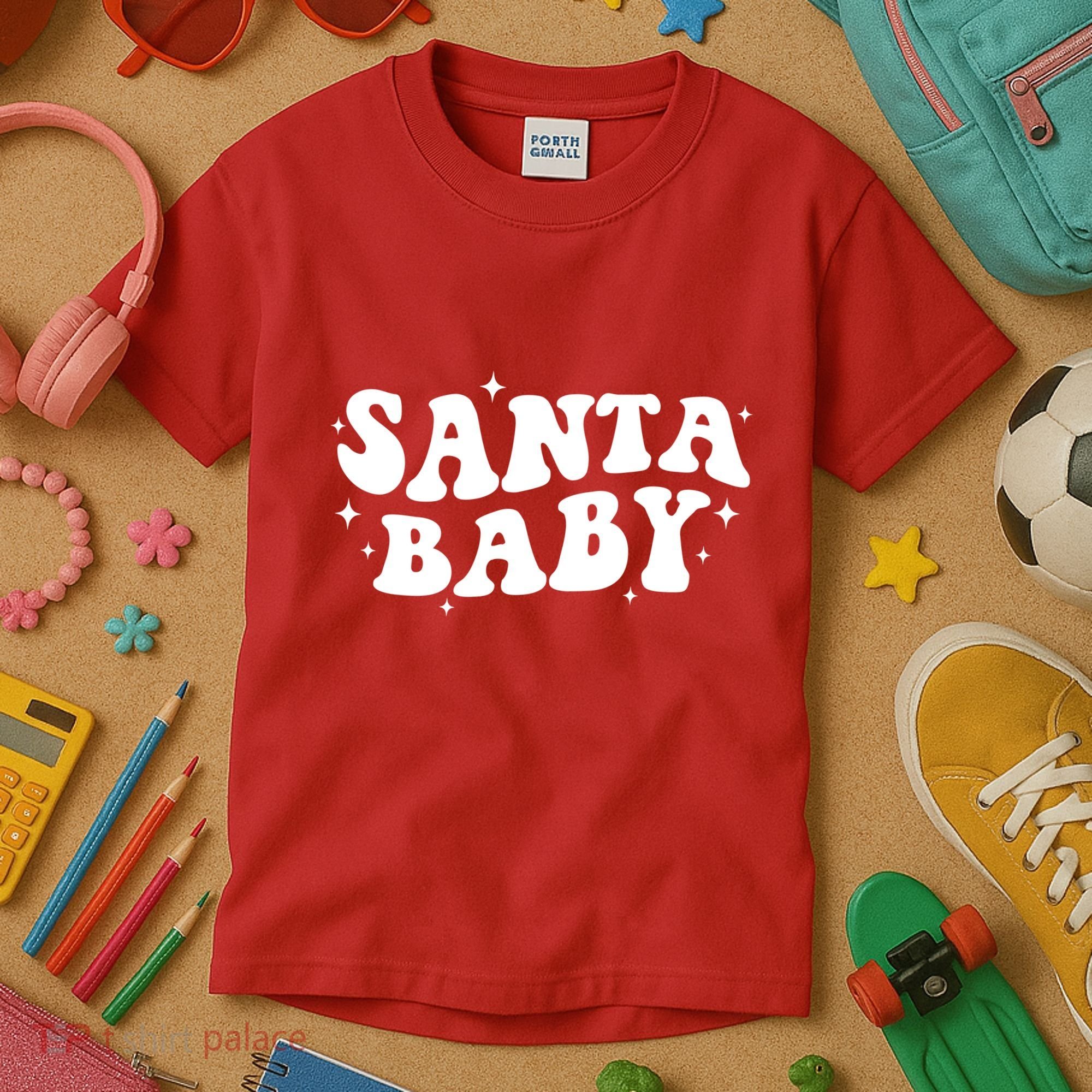 Santa Baby Cute Christmas Xmas Funny Kids T-Shirt