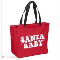 Santa Baby Cute Christmas Xmas Funny Tote Bag thumb 2