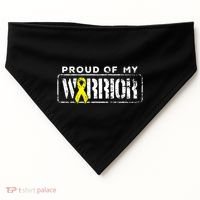 Sarcoma Bone Cancer Gift Proud Family Matching Warrior Support Cool Gift USA-Made Doggie Bandana thumb 0