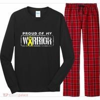 Sarcoma Bone Cancer Gift Proud Family Matching Warrior Support Cool Gift Long Sleeve Pajama Set thumb 0