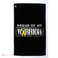 Sarcoma Bone Cancer Gift Proud Family Matching Warrior Support Cool Gift Golf Towel thumb 0
