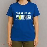Sarcoma Bone Cancer Gift Proud Family Matching Warrior Support Cool Gift T-Shirt thumb 4