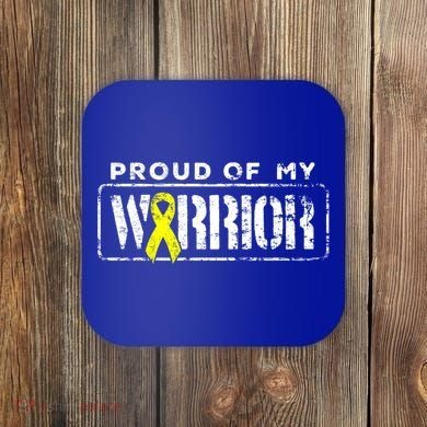 Sarcoma Bone Cancer Gift Proud Family Matching Warrior Support Cool Gift Coaster