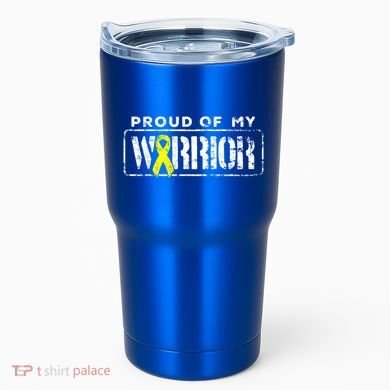 Sarcoma Bone Cancer Gift Proud Family Matching Warrior Support Cool Gift Tumbler
