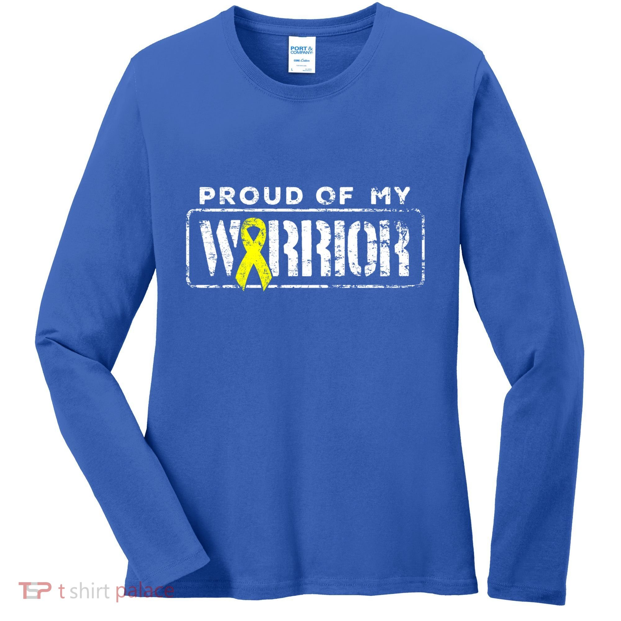 Sarcoma Bone Cancer Gift Proud Family Matching Warrior Support Cool Gift Women's Long Sleeve Shirt