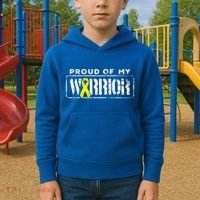 Sarcoma Bone Cancer Gift Proud Family Matching Warrior Support Cool Gift Kids Hoodie thumb 2