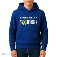 Sarcoma Bone Cancer Gift Proud Family Matching Warrior Support Cool Gift Kids Hoodie thumb 4