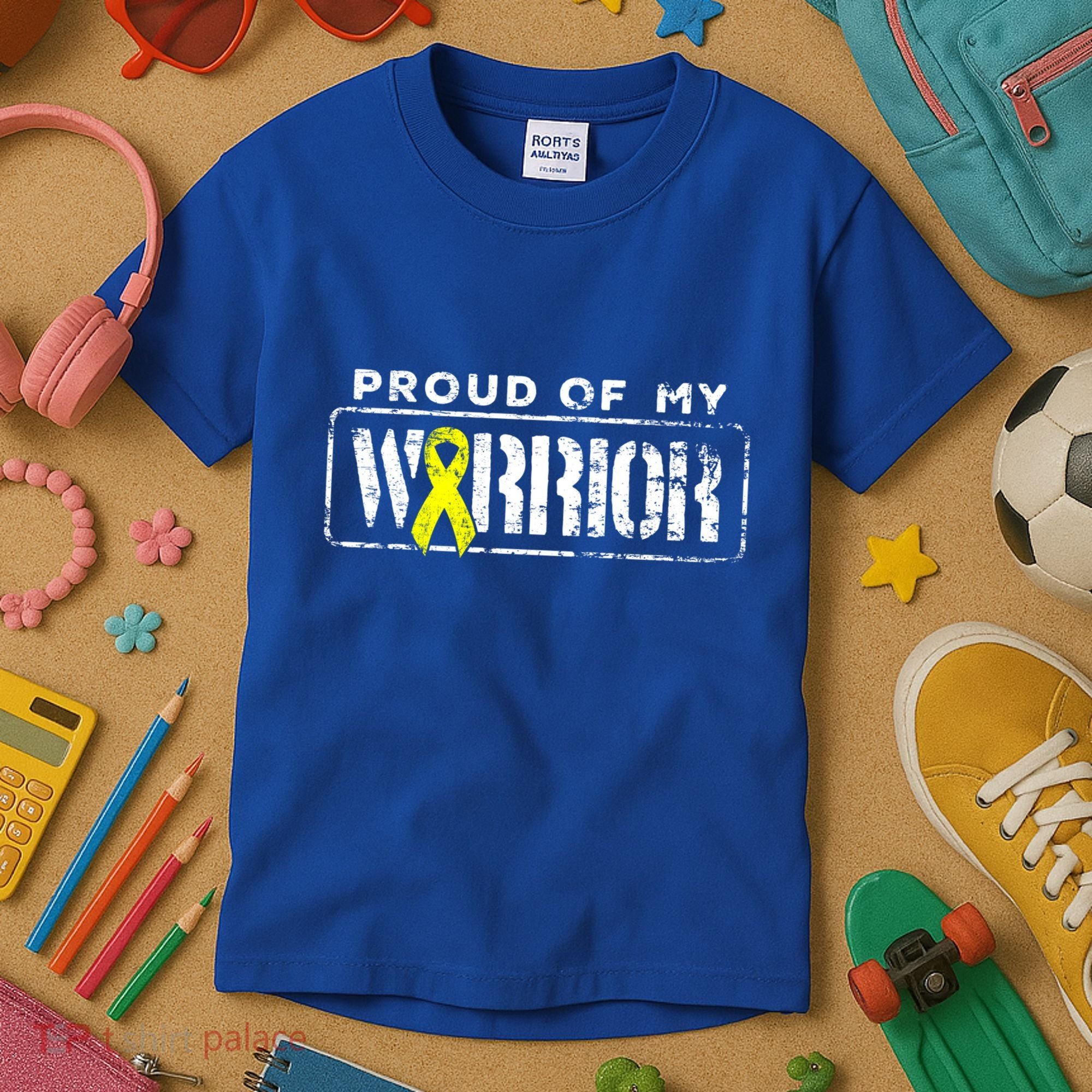 Sarcoma Bone Cancer Gift Proud Family Matching Warrior Support Cool Gift Kids T-Shirt