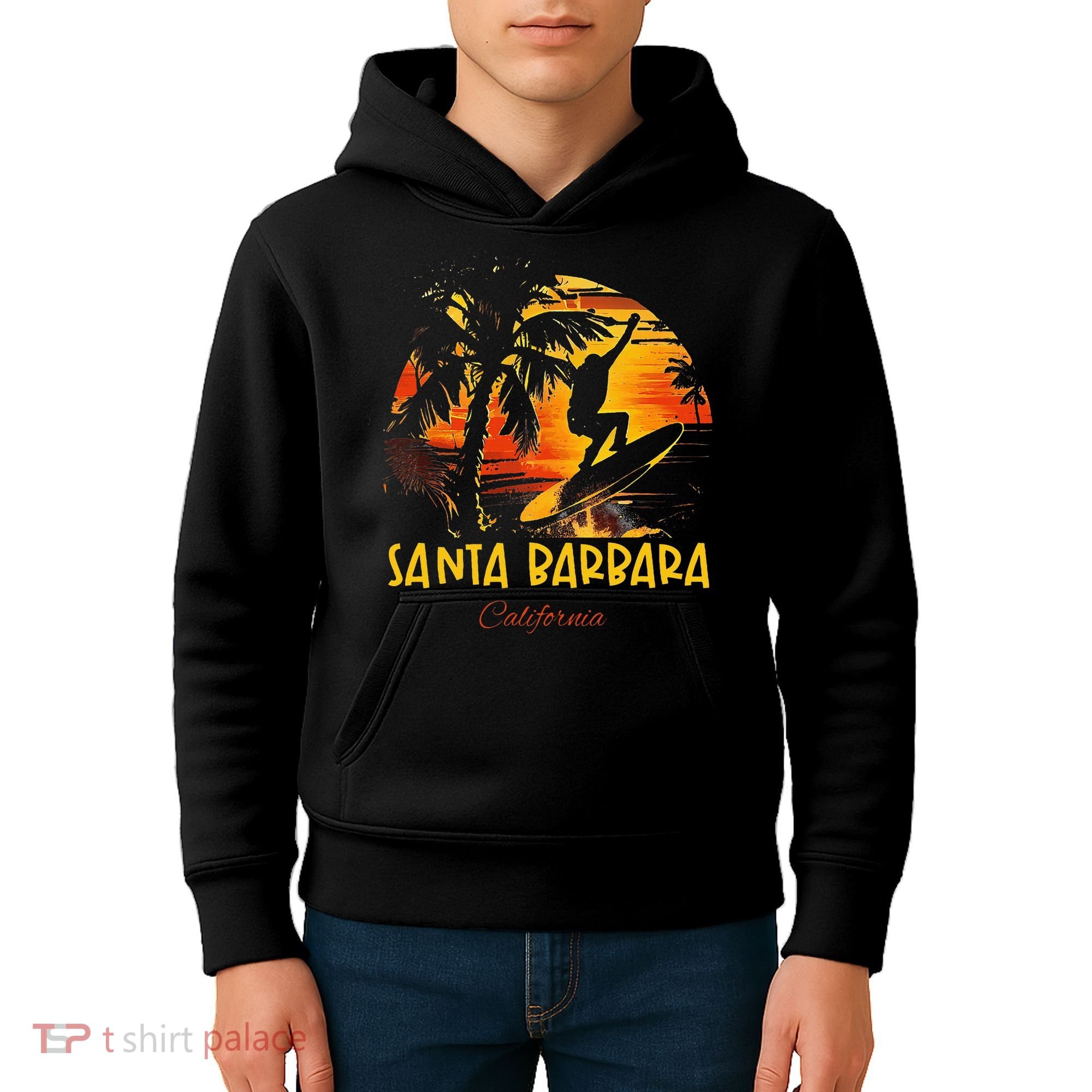 Santa Barbara California Kids Hoodie