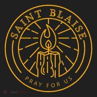 St Blaise Candle Catholic Saint Women's Sweatshirt thumb 2