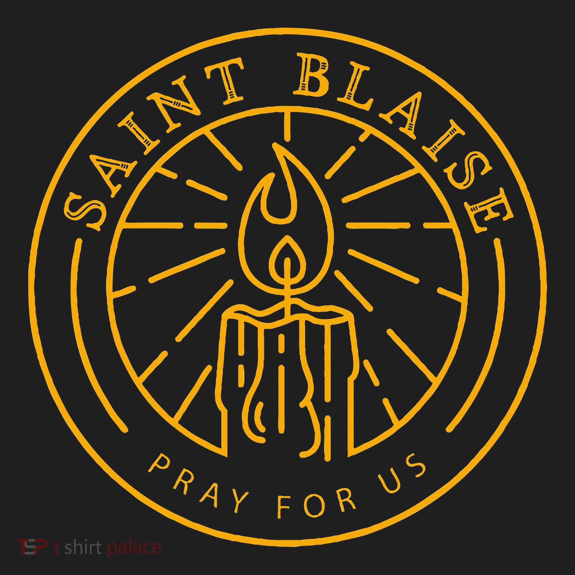 St Blaise Candle Catholic Saint Beanie