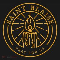 St Blaise Candle Catholic Saint Mousepad thumb 1