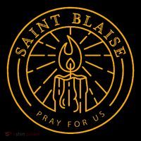 St Blaise Candle Catholic Saint Baby Bodysuit thumb 2