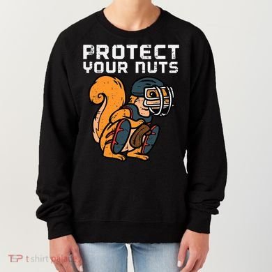 Squirrel Baseball Catcher Protect Your Nuts Women's Sweatshirt