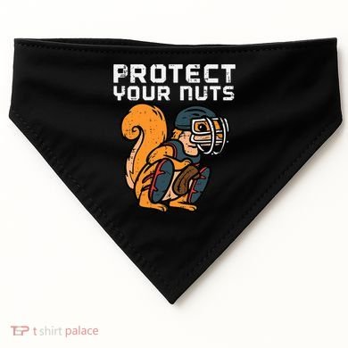 Squirrel Baseball Catcher Protect Your Nuts USA-Made Doggie Bandana