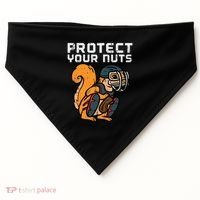 Squirrel Baseball Catcher Protect Your Nuts USA-Made Doggie Bandana thumb 0
