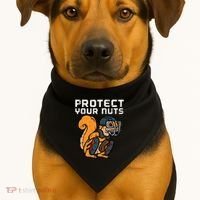 Squirrel Baseball Catcher Protect Your Nuts USA-Made Doggie Bandana thumb 1