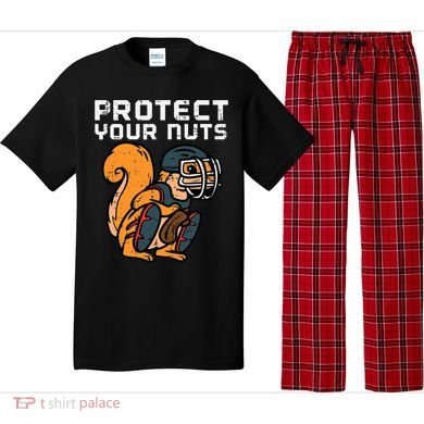 Squirrel Baseball Catcher Protect Your Nuts Pajama Set