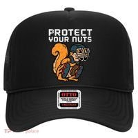 Squirrel Baseball Catcher Protect Your Nuts Hat thumb 0