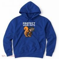 Squirrel Baseball Catcher Protect Your Nuts Hoodie thumb 0