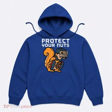 Squirrel Baseball Catcher Protect Your Nuts Hoodie