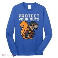 Squirrel Baseball Catcher Protect Your Nuts Long Sleeve Shirt thumb 0