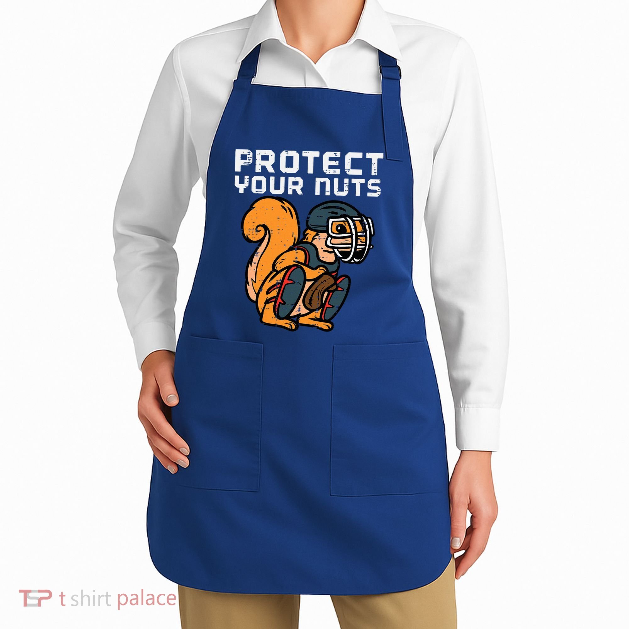 Squirrel Baseball Catcher Protect Your Nuts Apron