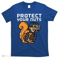 Squirrel Baseball Catcher Protect Your Nuts T-Shirt thumb 0