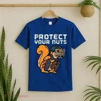 Squirrel Baseball Catcher Protect Your Nuts T-Shirt thumb 2