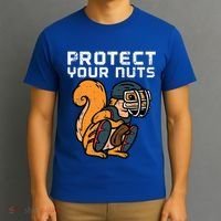 Squirrel Baseball Catcher Protect Your Nuts T-Shirt thumb 3