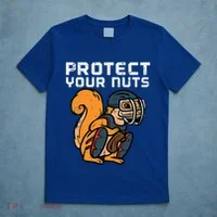 Squirrel Baseball Catcher Protect Your Nuts T-Shirt thumb 5