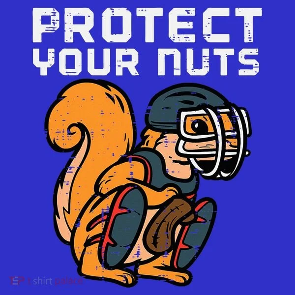 Squirrel Baseball Catcher Protect Your Nuts T-Shirt