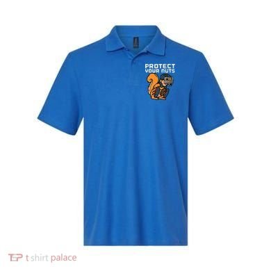 Squirrel Baseball Catcher Protect Your Nuts Polo