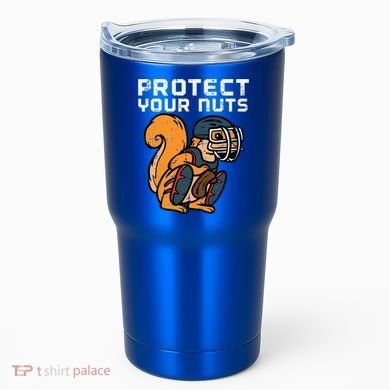 Squirrel Baseball Catcher Protect Your Nuts Tumbler