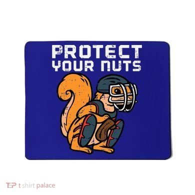 Squirrel Baseball Catcher Protect Your Nuts Mousepad
